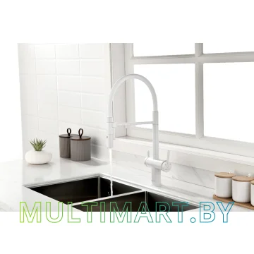 Смеситель Paulmark Gravity Gr213888-WH (белый матовый) картинка 3